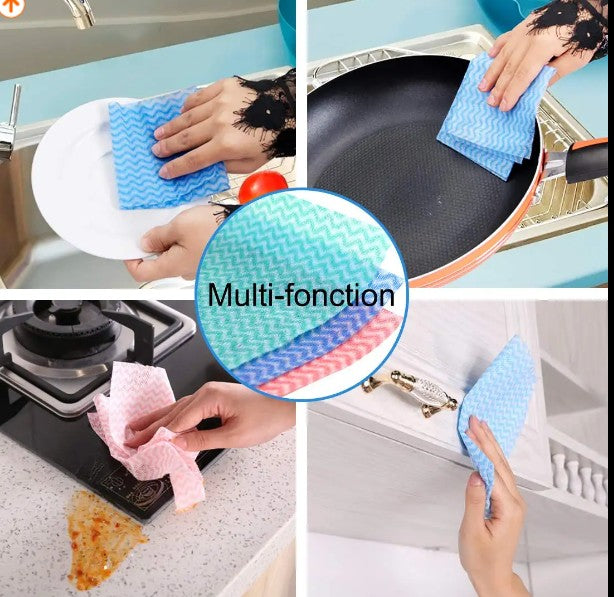 Reusable Household &Kitchen Dish Cloth Wash Cleaning Wipe